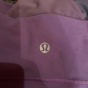 Lululemon purple cropped tank